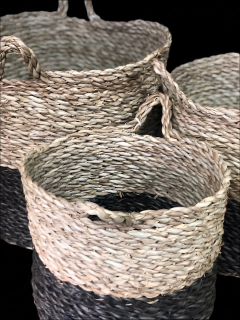Malawian Basket Natural & Black