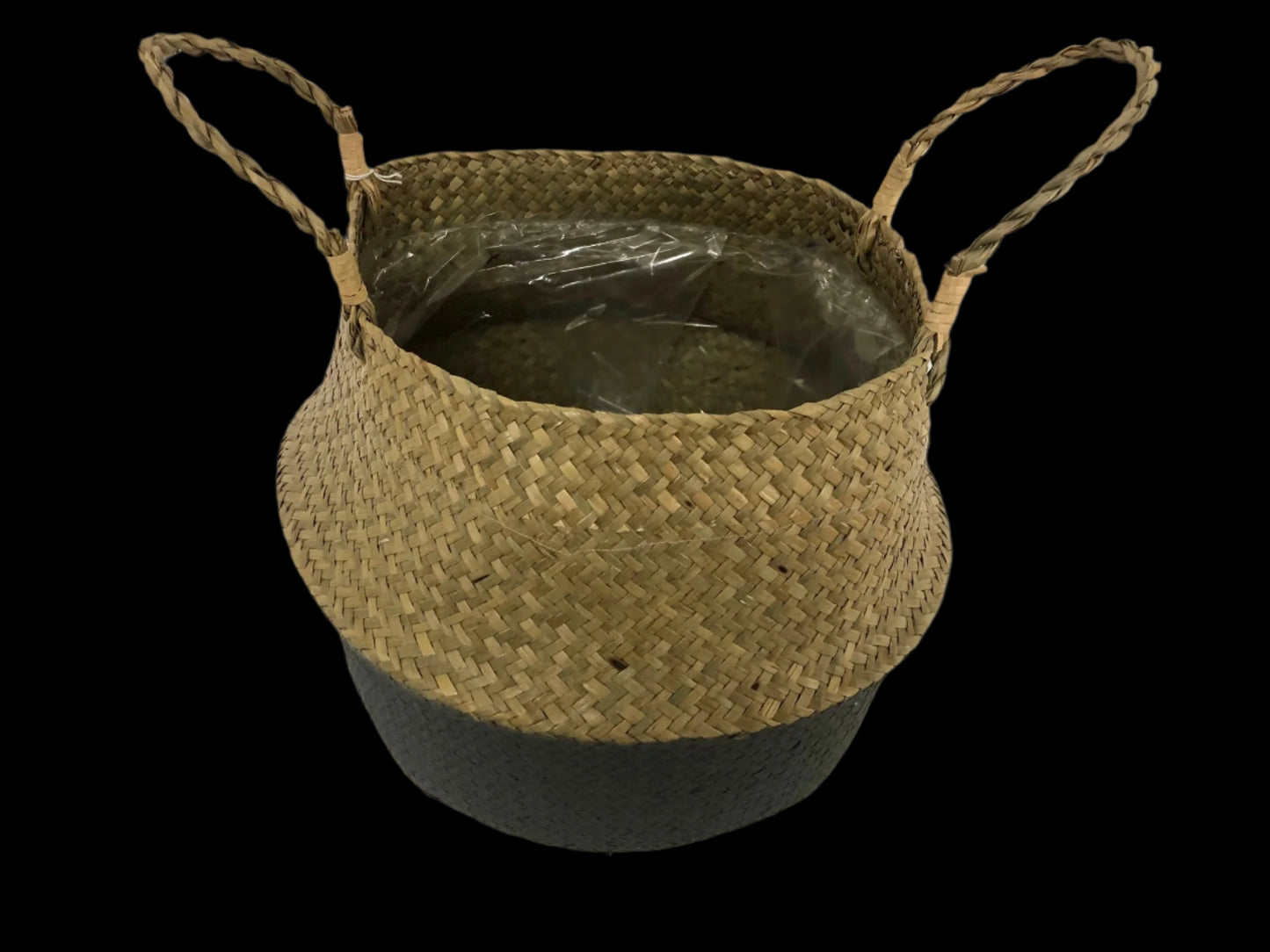 Lined Belly Shaped Basket