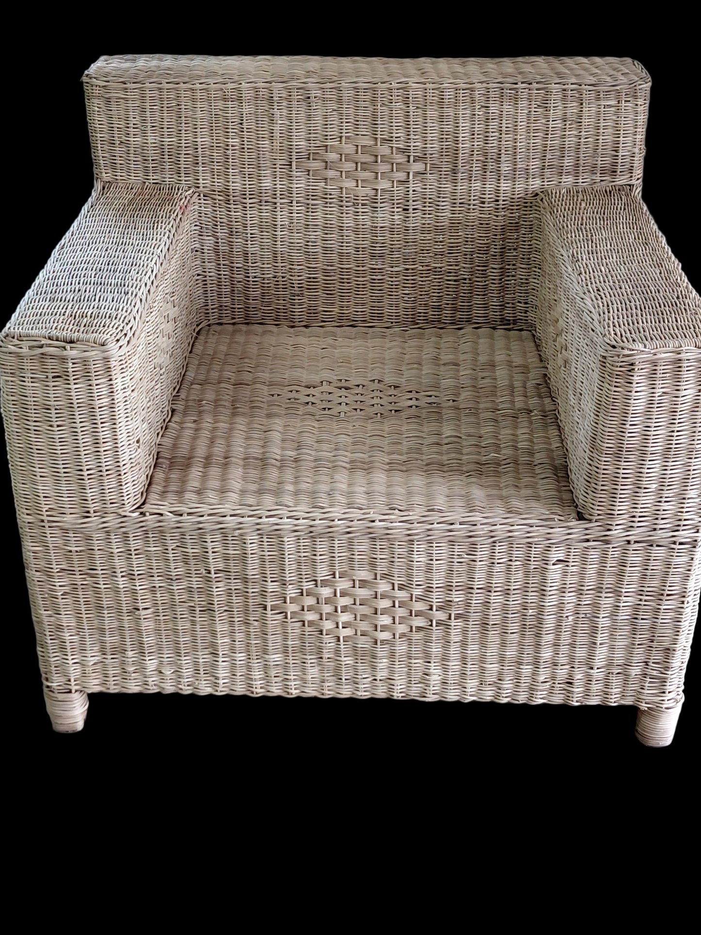 Malawian Box-styled arm chair