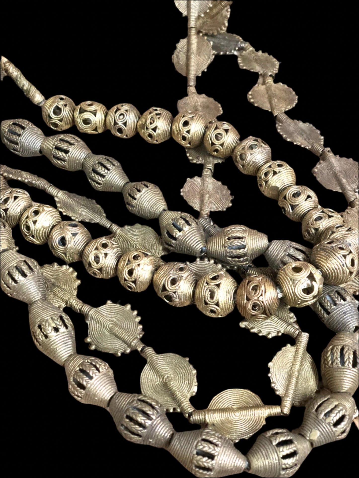 Ashanti African Brass Beads Ghana