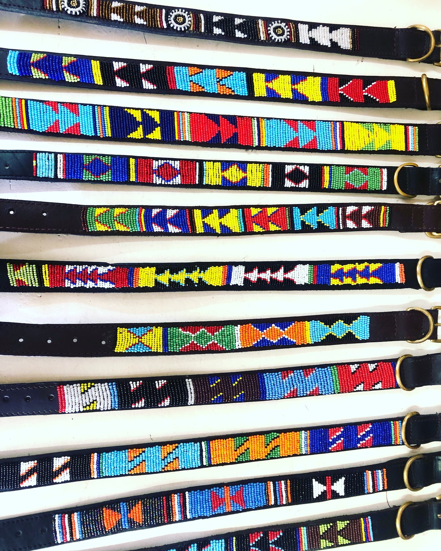 Beaded Dog Collar Small