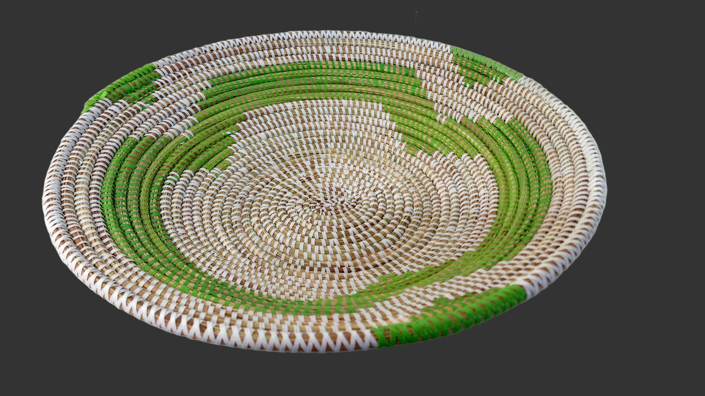 Senegalese Fele Basket Lime-Green