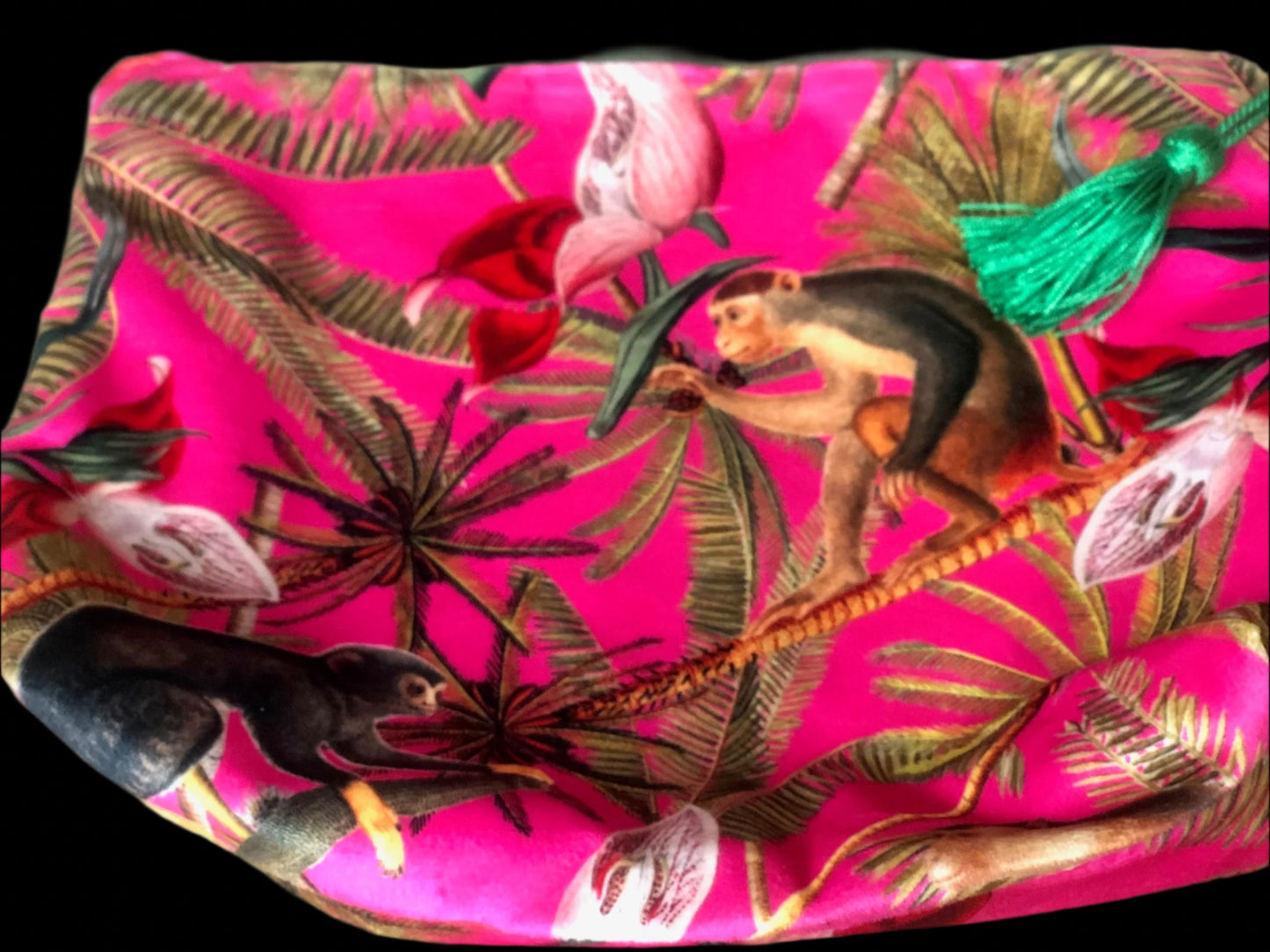 Make-Up Bag Pink Monkeys