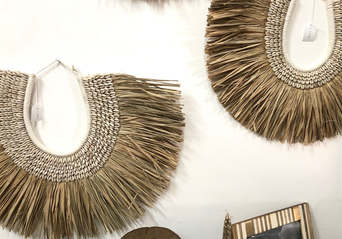 Raffia & Cowrie Wall Hanging