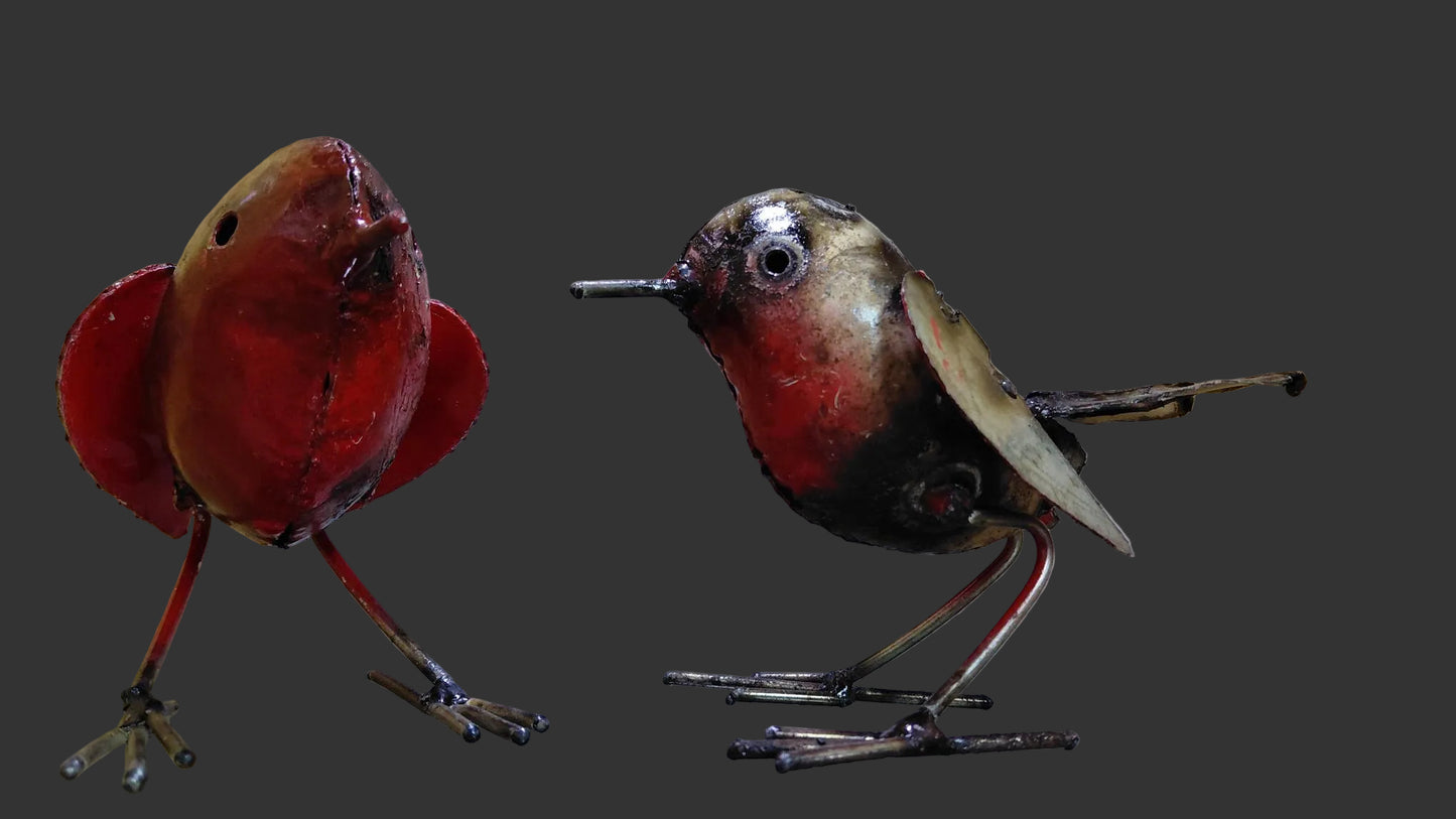 Robins - Recycled metal