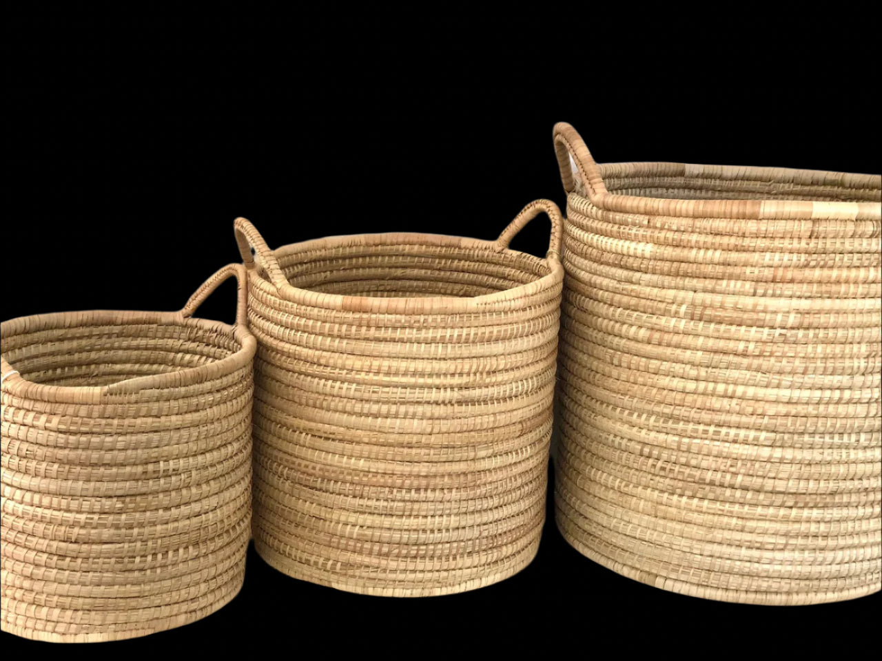 Malawian Palm Weave Basket Large