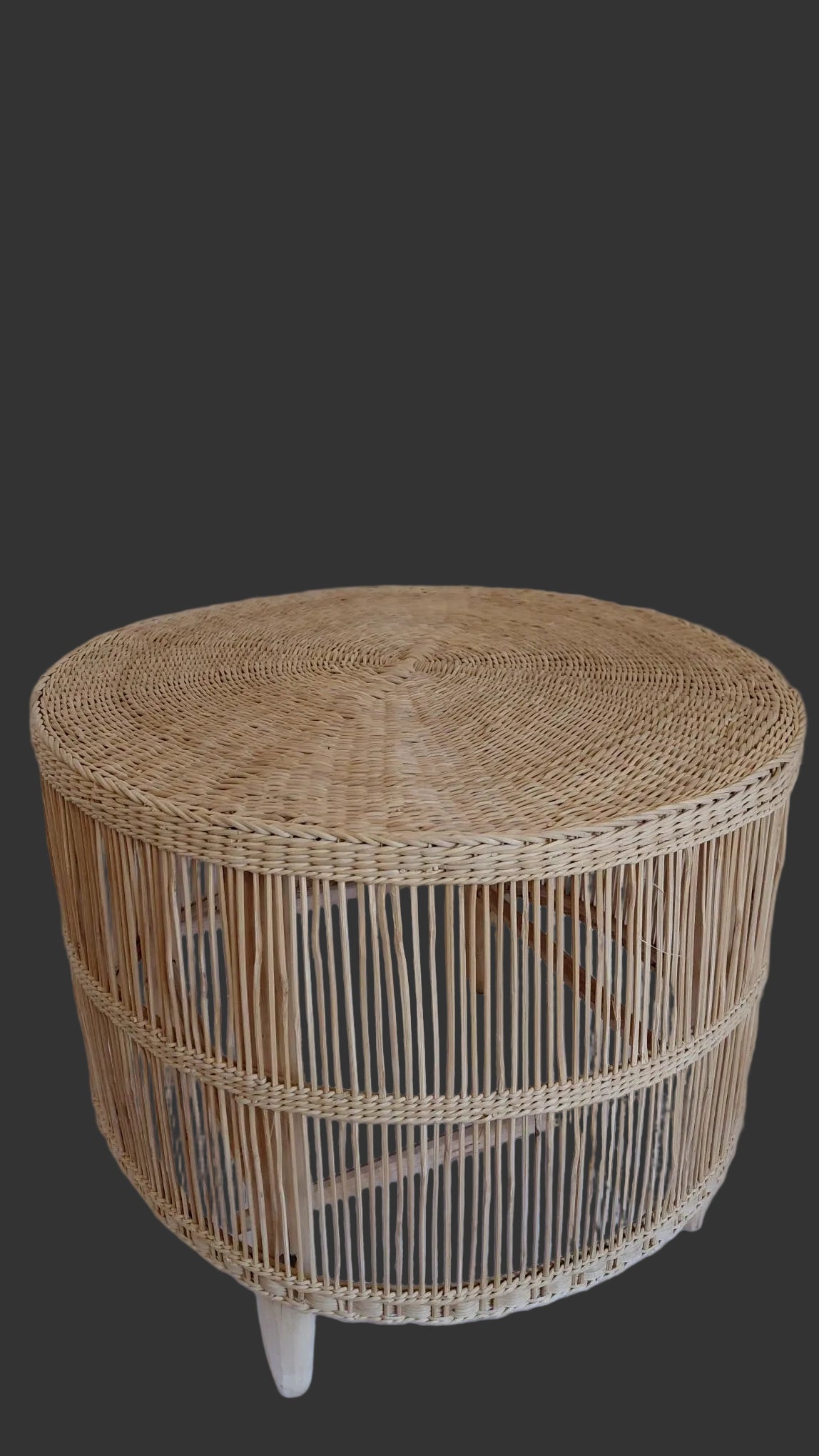 Malawian round side table small
