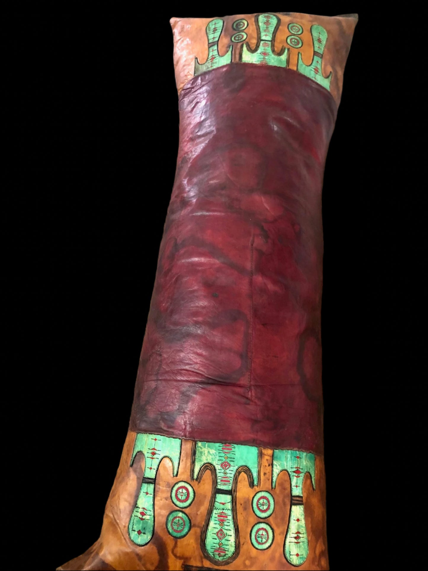 Taureg Leather Pillow