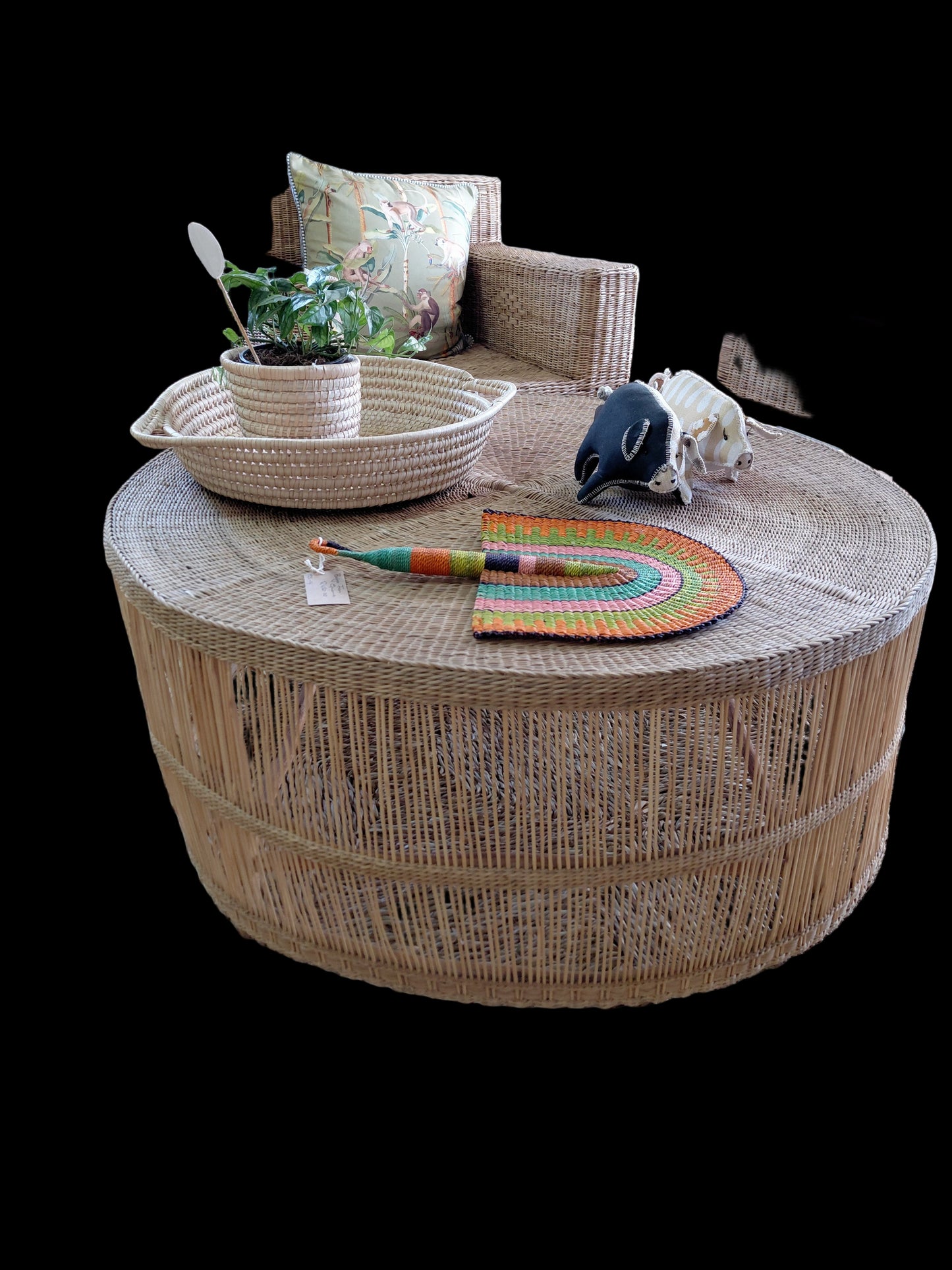 Malawian Weave Coffee Table
