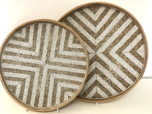 Bamboo Beaded Tray