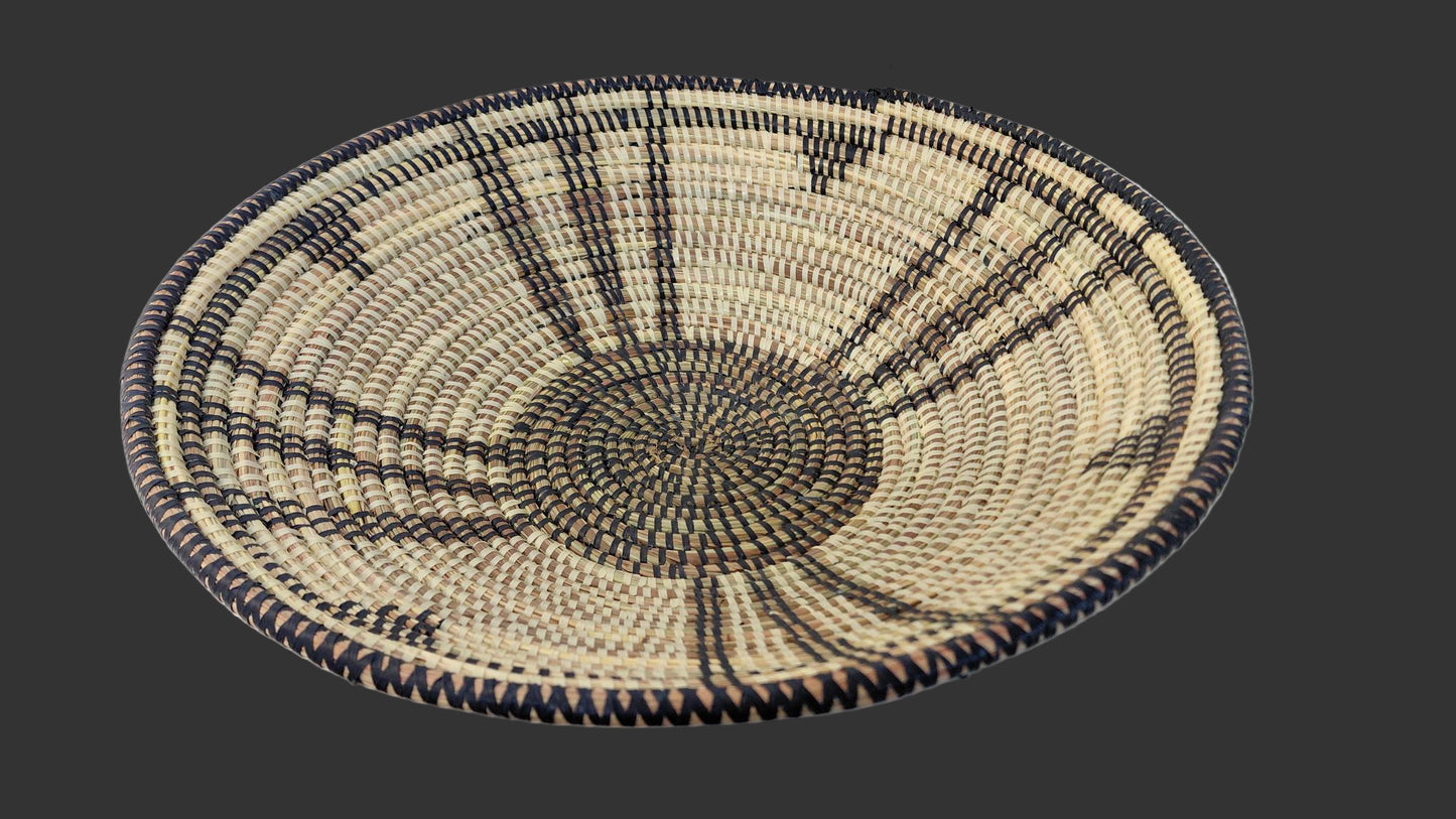 Senegalese Fele Basket Cream/Black
