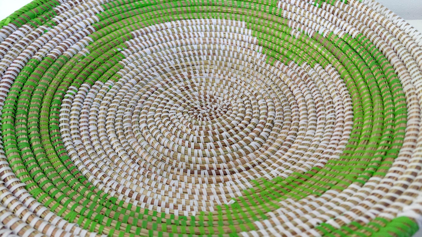 Senegalese Fele Basket Lime-Green