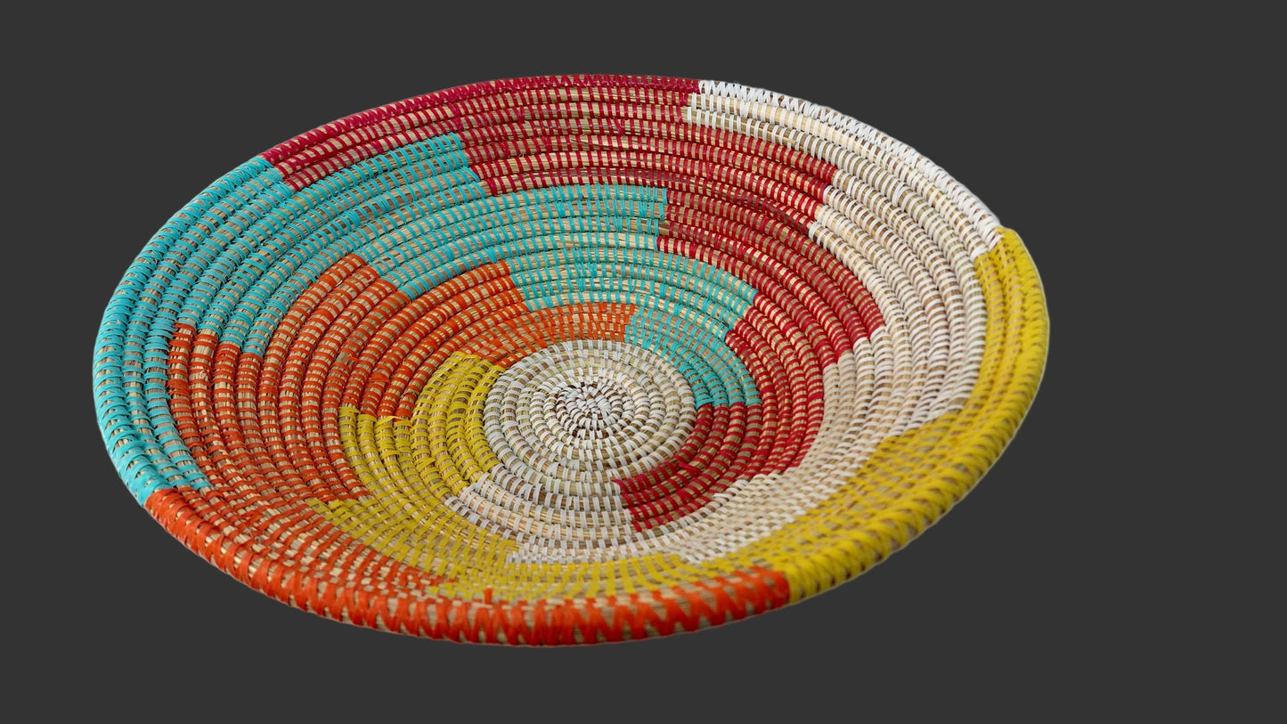 Senegalese Fele Basket Multi-Colour
