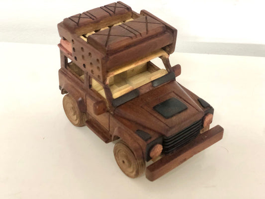 Malawian  Wooden Car   Land Rover