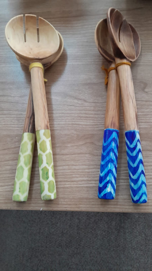 Wood / Bone Salad Servers